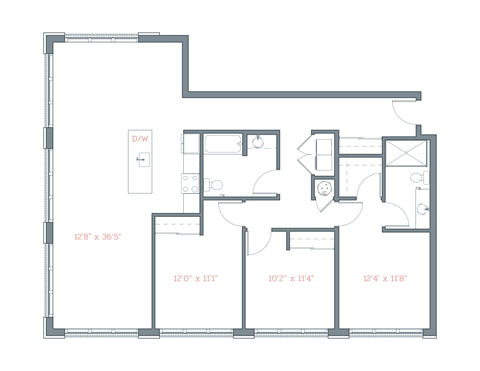 1 Chestnut St. Studio-3 Beds Apartment for Rent - Photo Gallery 15